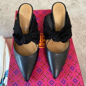 Tory Burch Eleanor Mule black, EUC, Sz 6